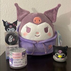 Crème Shop x Kuromi gelée mask & Lip Balm Hoodie Squish & Rubber Duck